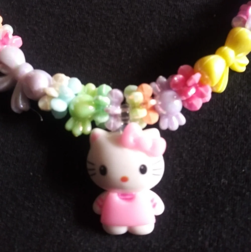 Brand new little girls Hello Kitty necklace and br